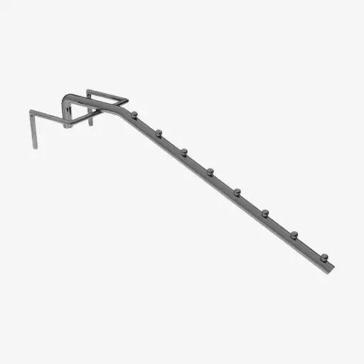 Draagbalk arm kleding schuin
